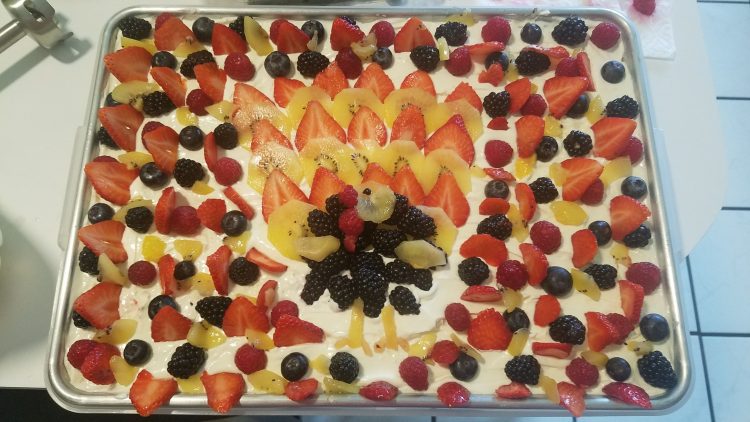 Turkey Fruit pizza