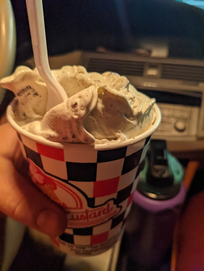 Oreo custard shake at Nielson's frozen custard in Utah