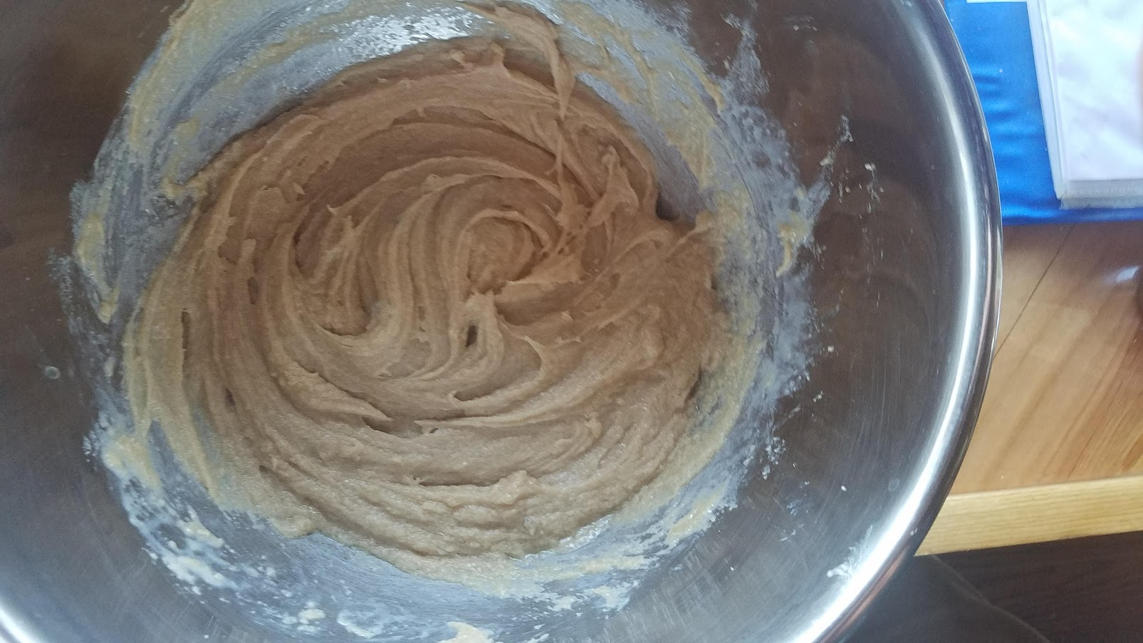 Cookie dough slop in a bowl